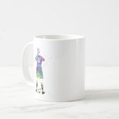 weiblicher Fußballspieler  Kaffeetasse (Vorderseite Links)