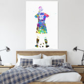 weiblicher Fußballspieler  Leinwanddruck (Insitu (Schlafzimmer))