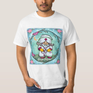 Weiblicher Gnom Krankenpflegerin T-Shirt