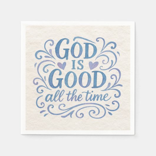 Weiblicher Gott ist gute Typografie Serviette (Vorderseite)