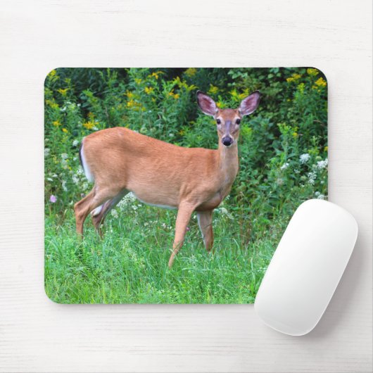 Weiblicher Hirsch Mousepad (Mit Mouse)