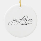 Weiblicher Kardinal 4 Keramikornament (Hinten)