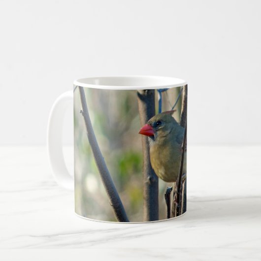 Weiblicher Kardinal Kaffeetasse (Vorderseite Links)