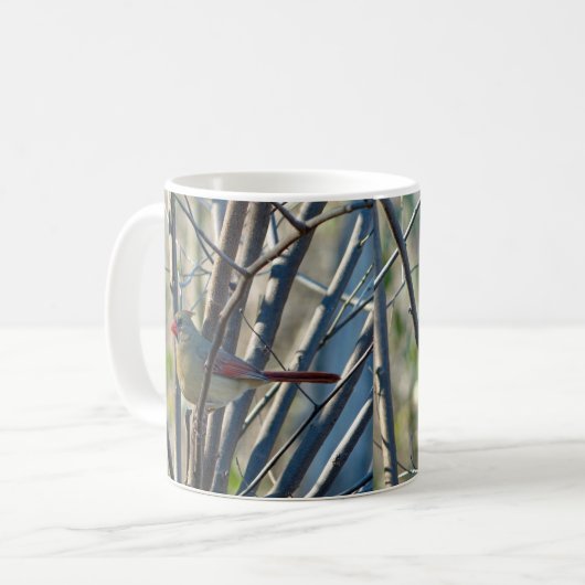 Weiblicher Kardinal Kaffeetasse (Vorderseite Links)