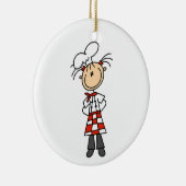 Weiblicher Koch Keramik Ornament (Rechts)