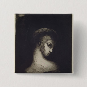 Weiblicher Kopf Button