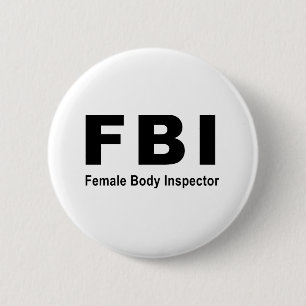 Weiblicher Körper-Inspektor Button