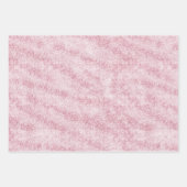 Weiblicher Lavendel Glitzer Funkelnder Geburtstag Geschenkpapier Set (Vorderseite 3)