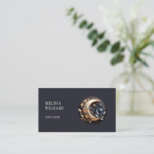 Weiblicher Lebenscoach 3D Mond Visitenkarte (Stehend Vorderseite)