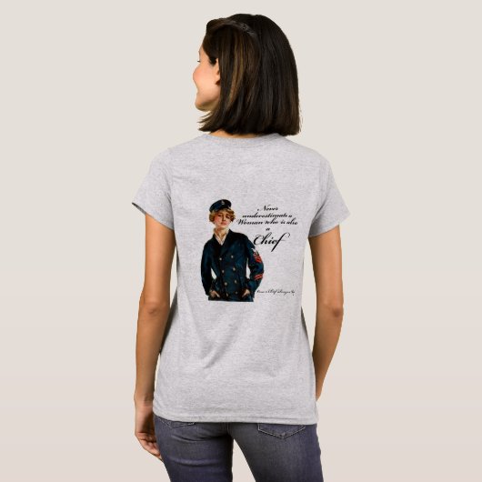 Weiblicher Leiter T-Shirt (Schwarz voll)