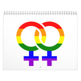 Weiblicher lesbischer Regenbogen Kalender