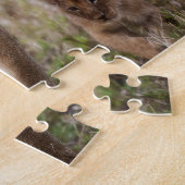 Weiblicher Löwe mit Kübel Puzzle (Seite)