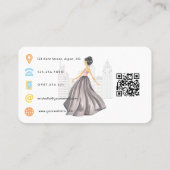 Weiblicher New Yorker Modedesigner QR Code Visitenkarte (Rückseite)