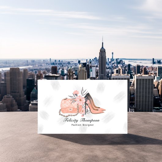 Weiblicher New Yorker Modedesigner QR Code Visitenkarte