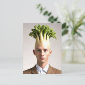 Weiblicher pflanzlicher Typ Postkarte (Stehend Vorderseite)