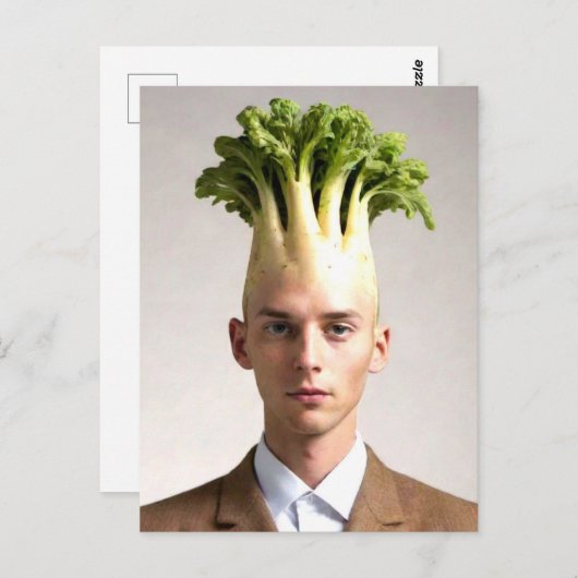 Weiblicher pflanzlicher Typ Postkarte (Vorne/Hinten)