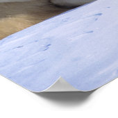 Weiblicher Polarbär mit 2 Coyscubs Poster (Ecke)