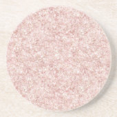Weiblicher Rosa Glitter-Geburtstag Getränkeuntersetzer (Vorne)