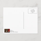 Weiblicher Rubinkehlkolibri Danke Postkarte (Rückseite)