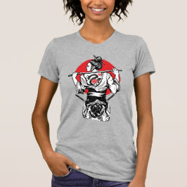 Weiblicher Samurai-Krieger – Dragon Rose Tattoo Ja T-Shirt