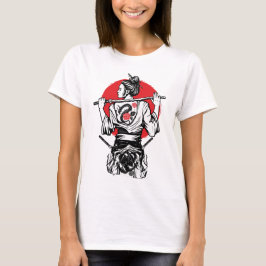 Weiblicher Samurai-Krieger – Dragon Rose Tattoo Ja T-Shirt