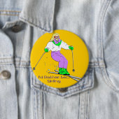 Weiblicher Skifahrer Button (Beispiel)