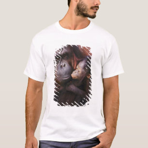 Weiblicher Sumatranischer Orang-Utan mit Baby, Pon T-Shirt