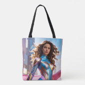 WEIBLICHER SUPERHELD - SCI-FI-FANTASY TASCHE (Rückseite)