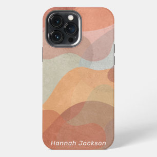 Weiblicher Süßer Wasserfarben-Bunter Monogramm-Nam iPhone 13 Pro Max Hülle