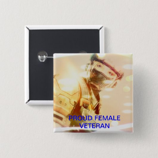 WEIBLICHER VETERANEN-KNOPF BUTTON (Vorne & Hinten)