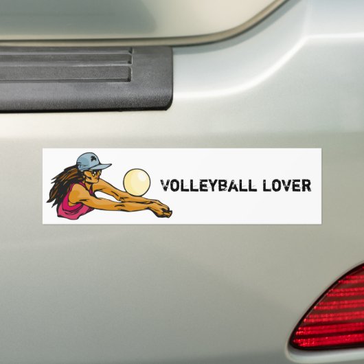 Weiblicher Volleyball-Spieler Autoaufkleber (Auf Auto)