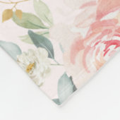 Weiblicher Watercolor erröten Fleecedecke (Ecke)