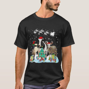 Weiblicher Weihnachtsbaum Schafziege T-Shirt