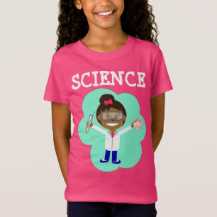 Weiblicher Wissenschaftler auf Mädchen verurteile T-Shirt