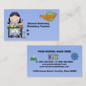 Weiblicher Wissenschaftler in den Visitenkarte (Vorne/Hinten)