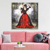 Weiblicher Zauberer Leinwanddruck (Insitu (Wohnzimmer))