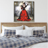 Weiblicher Zauberer Leinwanddruck (Insitu (Schlafzimmer))