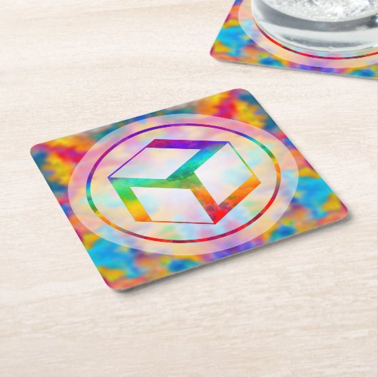 Weibliches Antahkarana - Yin Antahkarana Rechteckiger Pappuntersetzer (angewinkelt)