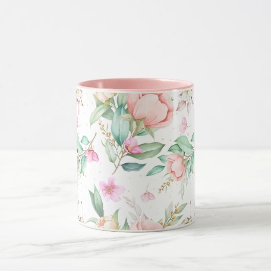 Weibliches Blumenmuster Tasse (Zentrum)