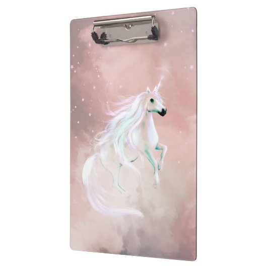 Weibliches Einhorn Klemmbrett (Links)