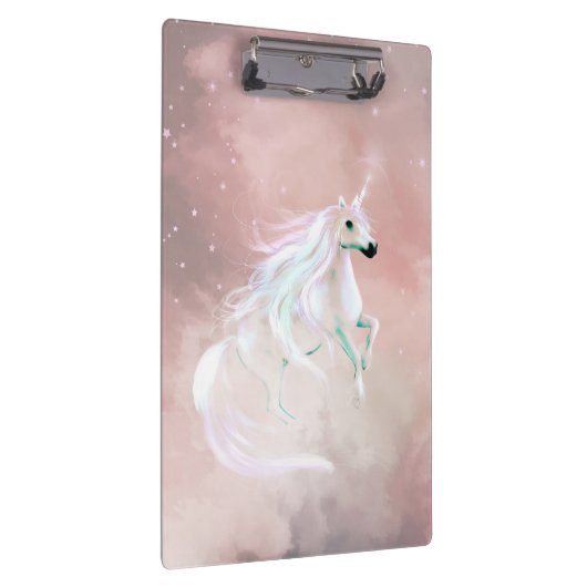 Weibliches Einhorn Klemmbrett (Rechts)