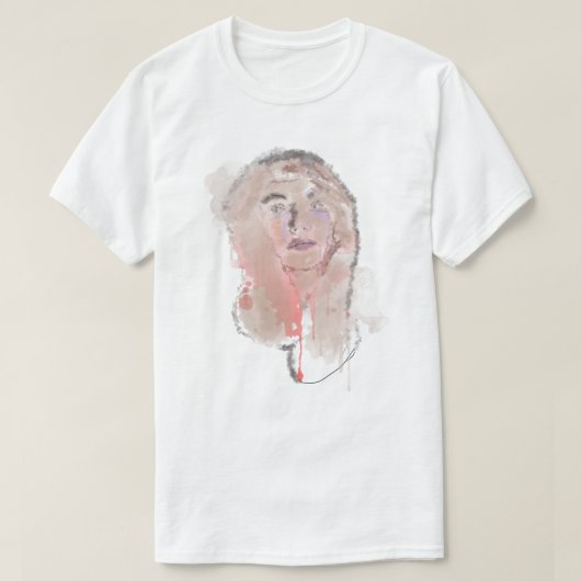 weibliches Expressionistenportrait T-Shirt (Design vorne)