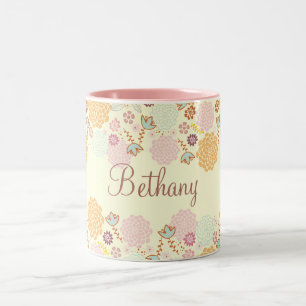 Weibliches extravagantes modernes mit zweifarbige tasse