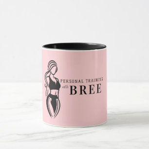 Weibliches Fitness-Personaltraining Minimalistisch Tasse