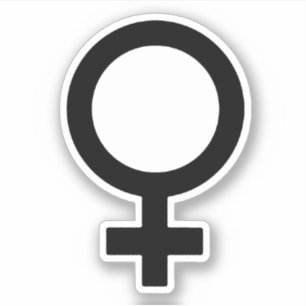 Weibliches Geschlechtssymbol Aufkleber