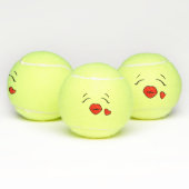 Weibliches Herz Tennisbälle (Multi)