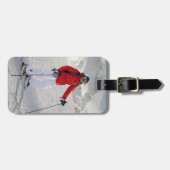 Weibliches kaltes Bild Gepäckanhänger (Vorderseite horizontal)