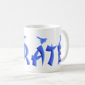 WEIBLICHES KARATE KAFFEETASSE (VorderseiteRechts)