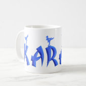 WEIBLICHES KARATE KAFFEETASSE (Vorderseite Links)