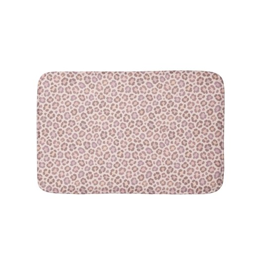 Weibliches Leopardenmuster Badematte (Vorderseite)
